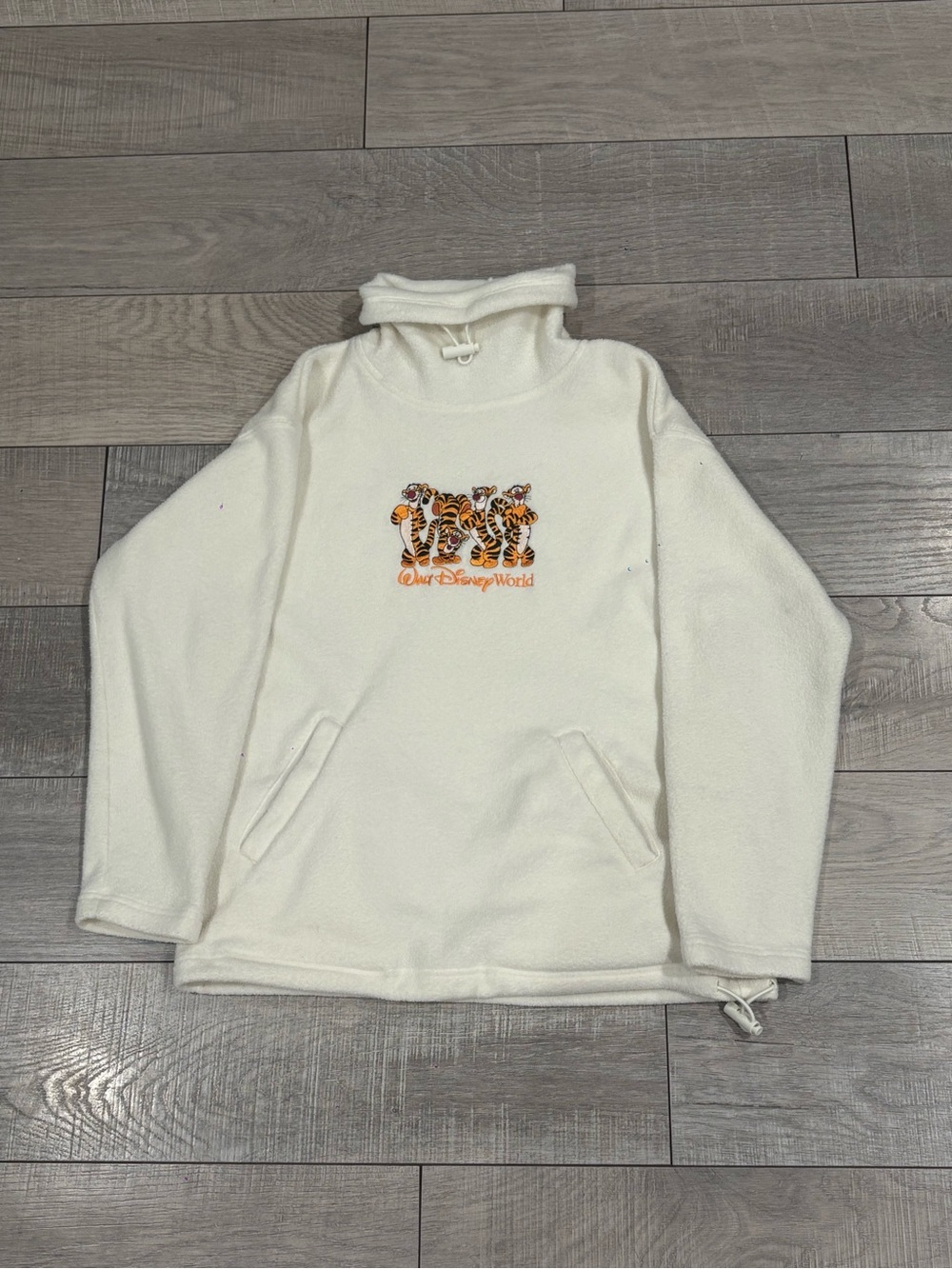 Disney Cream Tigger Trio Turtleneck Fleece Pullover